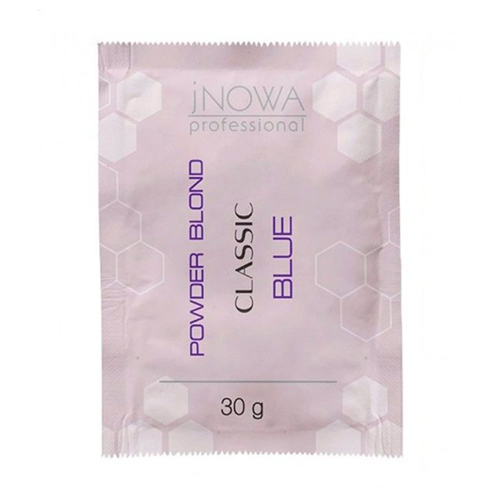 Освітлювальна пудра для волосся jNOWA Professional Blond Classic Powder Lightener з антижовтим ефектом, синя, 30 г