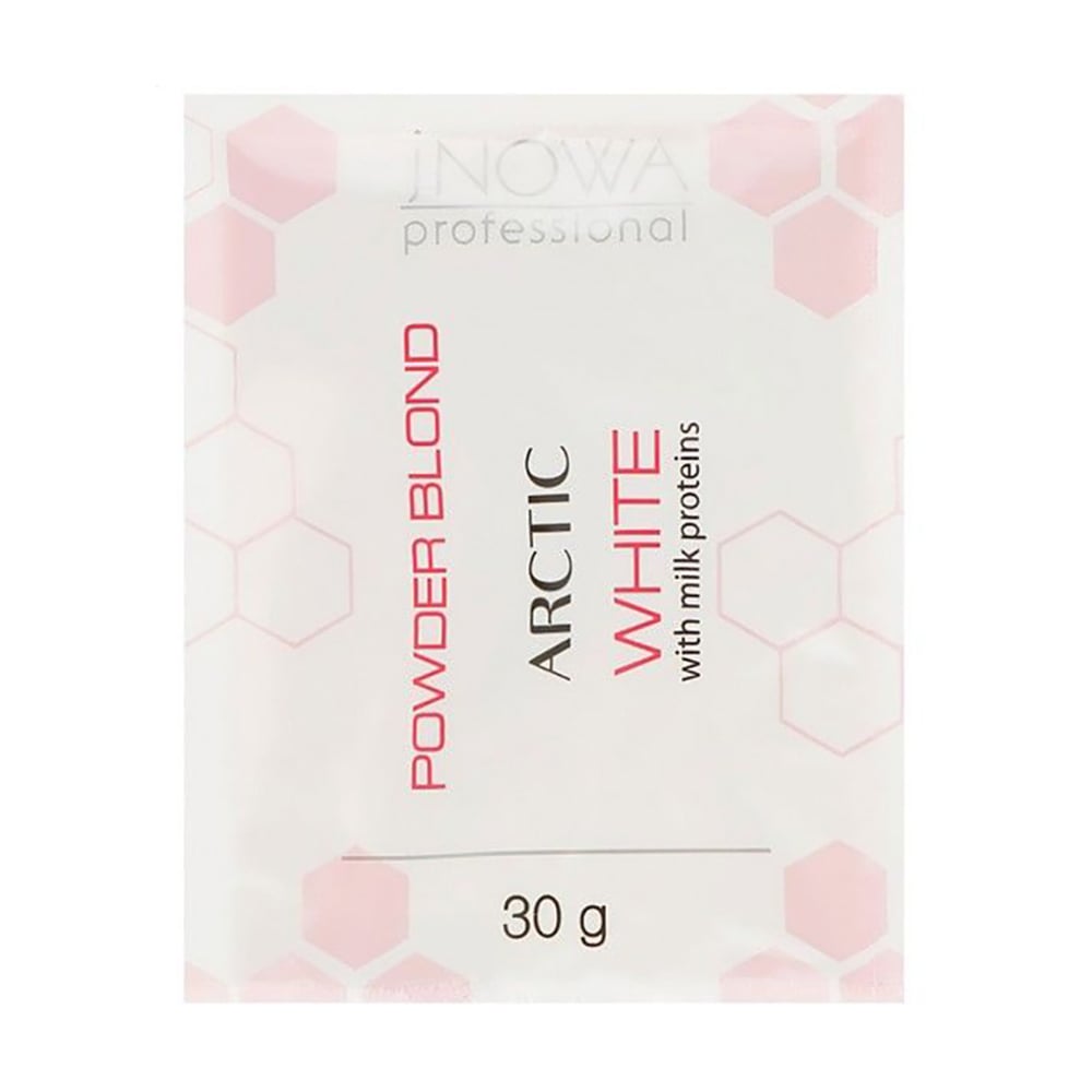 Освітлювальна пудра для волосся jNOWA Professional Blond Arctic Powder Lightener безпильна, біла, 30 г