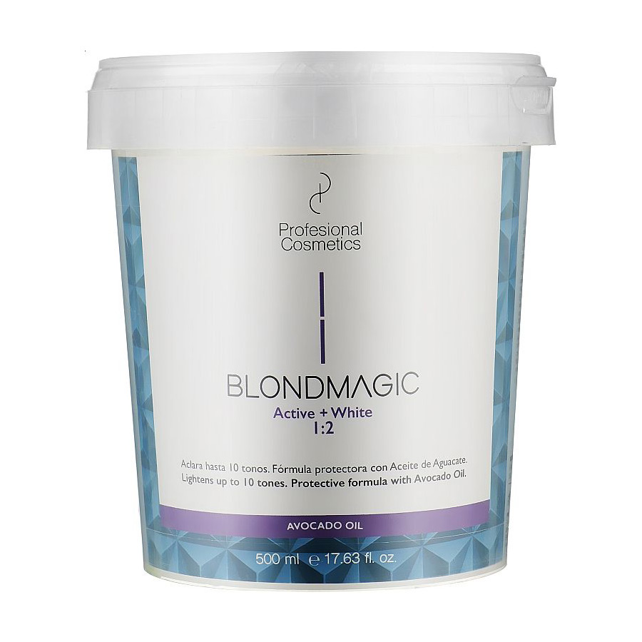 Пудра для освітлення волосся Profesional Cosmetics Blondmagic White, 500 мл